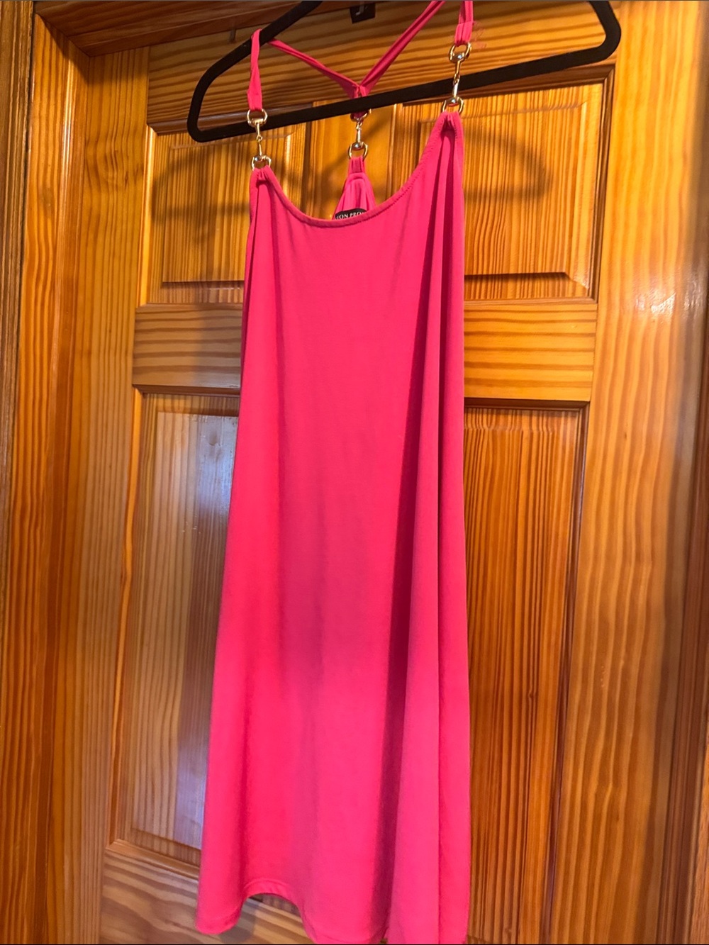 Boston Proper Hot Pink Maxi Slip Skirt